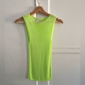 Zara Highlighter Neon Knit Tank